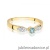 Pierścionek W0613 Topaz 0,15ct żółte złoto