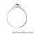 Pierścionek W0614 Rubin 0,15ct białe złoto