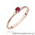 Pierścionek W0614 Rubin 0,15ct różowe złoto