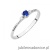 Pierścionek W0614 Szafir 0,15ct białe złoto