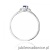 Pierścionek W0614 Szafir 0,15ct białe złoto