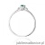 Pierścionek W0614 Szmaragd 0,15ct białe złoto