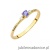 Pierścionek W0614 Tanzanit 0,15ct żółte złoto