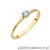 Pierścionek W0614 Topaz 0,15ct żółte złoto