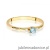 Pierścionek W0614 Topaz 0,15ct żółte złoto