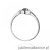 Pierścionek W0616 Czarny Diament 0,30ct białe złoto