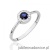Pierścionek W0616 Szafir 0,30ct białe złoto