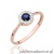 Pierścionek W0616 Szafir 0,30ct różowe złoto