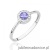 Pierścionek W0616 Tanzanit 0,35ct białe złoto