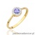 Pierścionek W0616 Tanzanit 0,35ct żółte złoto