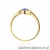 Pierścionek W0616 Tanzanit 0,35ct żółte złoto