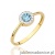 Pierścionek W0616 Topaz 0,25ct żółte złoto