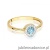 Pierścionek W0616 Topaz 0,25ct żółte złoto