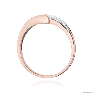 Pierścionek W0618 Rubin 0,30ct różowe złoto