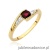 Pierścionek W0618 Rubin 0,30ct żółte złoto