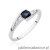 Pierścionek W0618 Szafir 0,30ct białe złoto