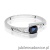 Pierścionek W0618 Szafir 0,30ct białe złoto