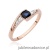 Pierścionek W0618 Szafir 0,30ct różowe złoto