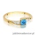 Pierścionek W0618 Topaz 0,25ct żółte złoto