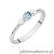 Pierścionek W0620 Topaz 0,15ct białe złoto