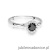 Pierścionek W0622 Czarny Diament 0,50ct białe złoto
