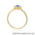 Pierścionek W0622 Szafir 0,50ct żółte złoto