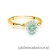 Pierścionek W0622 Szmaragd 0,50ct żółte złoto