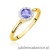 Pierścionek W0622 Tanzanit 0,50ct żółte złoto