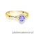 Pierścionek W0622 Tanzanit 0,50ct żółte złoto