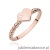 Pierścionek W0637 Diament 0,01ct różowe złoto