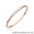 Pierścionek W0638 z diamentami różowe złoto