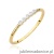 Pierścionek W0638 z diamentami żółte złoto