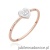 Pierścionek W0642 Diament 0,02ct różowe złoto