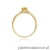 Pierścionek W068 Cytryn 0,60ct żółte złoto