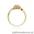 Pierścionek W072 Różowy Topaz 0,13ct żółte złoto