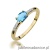 Pierścionek W077 Topaz 0,50ct żółte złoto