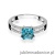 Pierścionek W079 Topaz 1,10ct białe złoto