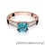 Pierścionek W079 Topaz 1,10ct różowe złoto