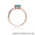 Pierścionek W079 Topaz 1,10ct różowe złoto