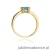 Pierścionek W079 Topaz 1,10ct żółte złoto