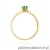 Pierścionek W222 Szmaragd 0,15ct żółte złoto