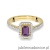 Pierścionek W403 Ametyst 0,50ct żółte złoto