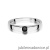 Pierścionek W432 Czarny Diament 0,12ct białe złoto