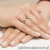 Pierścionek W432 Czarny Diament 0,12ct białe złoto