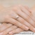 Pierścionek W451 Biały Szafir 0,60ct żółte złoto