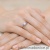 Pierścionek W451 Biały Szafir 0,60ct żółte złoto