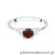 Pierścionek W451 Granat 0,60ct białe złoto