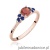 Pierścionek W451 Granat 0,60ct różowe złoto