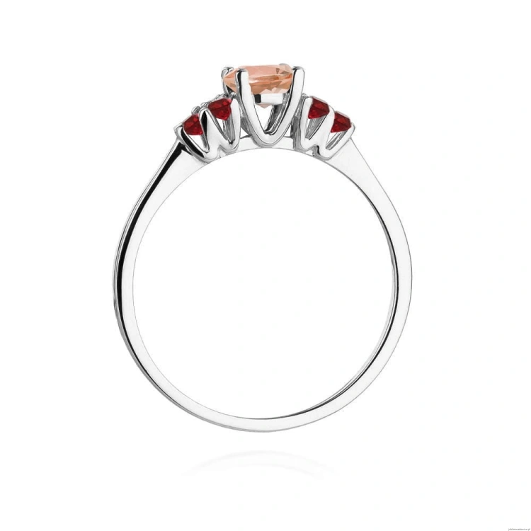 Pierścionek W451 Morganit 0,40ct różowe złoto