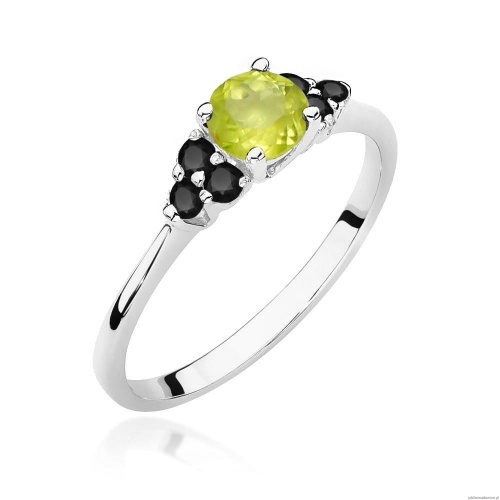 Pierścionek W451 Oliwin 0,60ct białe złoto